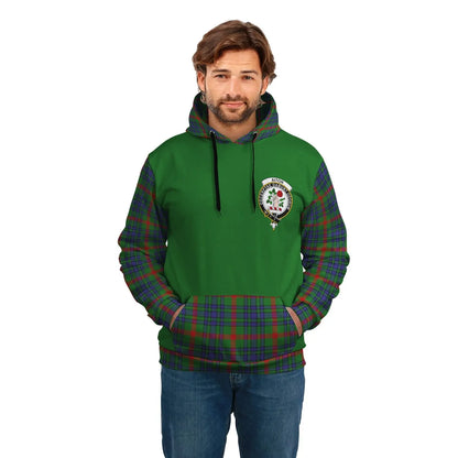 Printivon Aiton Clans Tartan All Over Hoodie Sleeve Color