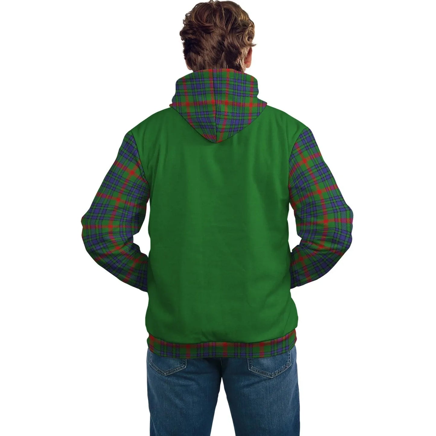 Printivon Aiton Clans Tartan All Over Hoodie Sleeve Color