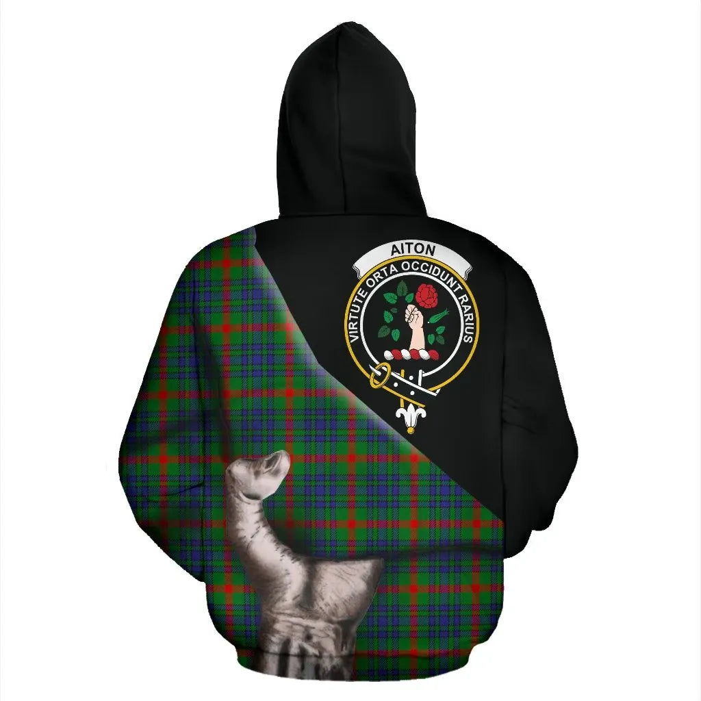 Printivon Aiton Tartan Clan Crest Hoodie Patronage