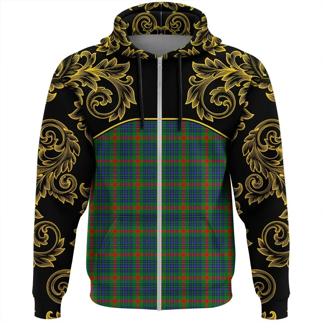 Printivon Aiton Tartan Clan Crest Zip Hoodie Empire I