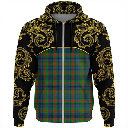 Printivon Aiton Tartan Clan Crest Zip Hoodie Empire I