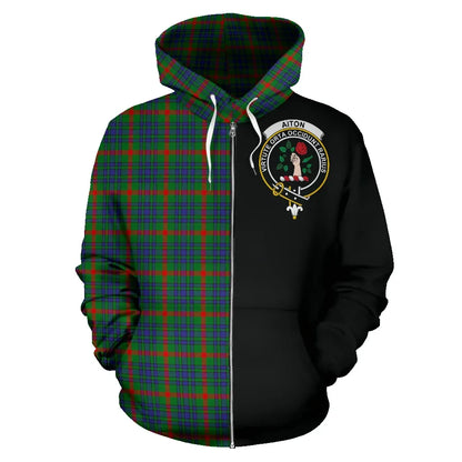 Printivon Aiton Tartan Hoodie Half Of Me