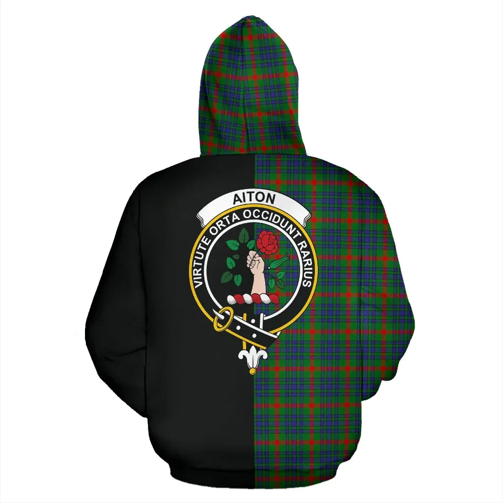 Printivon Aiton Tartan Hoodie Half Of Me