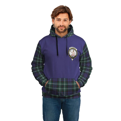 Printivon Allardice Clans Tartan All Over Hoodie Sleeve Color