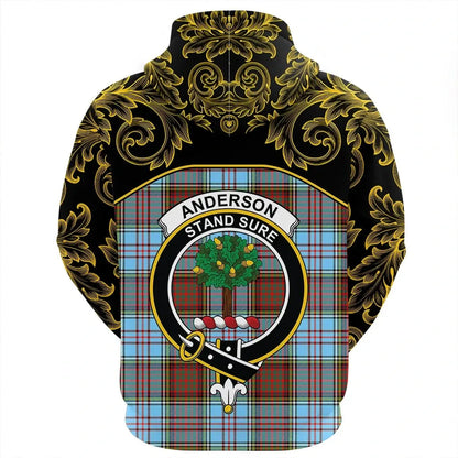 Printivon Anderson Ancient Tartan Clan Crest Hoodie Empire I