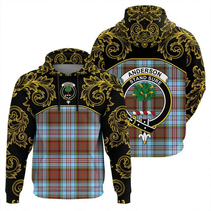 Printivon Anderson Ancient Tartan Clan Crest Hoodie Empire I