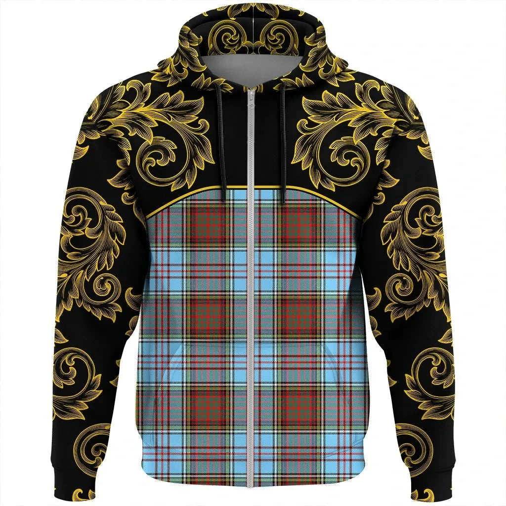 Printivon Anderson Ancient Tartan Clan Crest Zip Hoodie Empire I