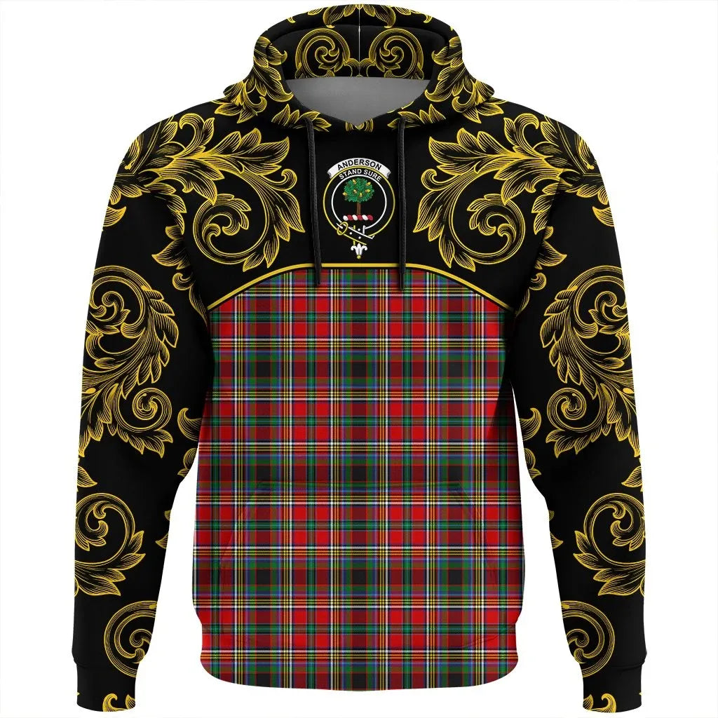 Printivon Anderson Of Arbrake Tartan Clan Crest Hoodie Empire I