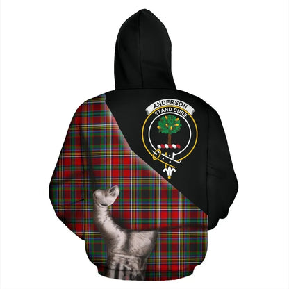 Printivon Anderson Of Arbrake Tartan Clan Crest Hoodie Patronage