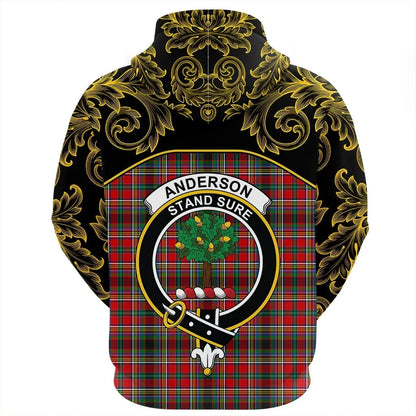 Printivon Anderson Of Arbrake Tartan Clan Crest Zip Hoodie Empire I