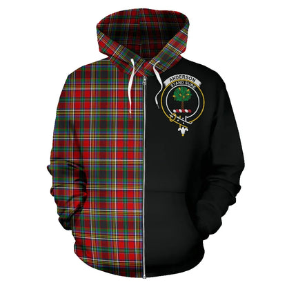 Printivon Anderson Of Arbrake Tartan Hoodie Half Of Me