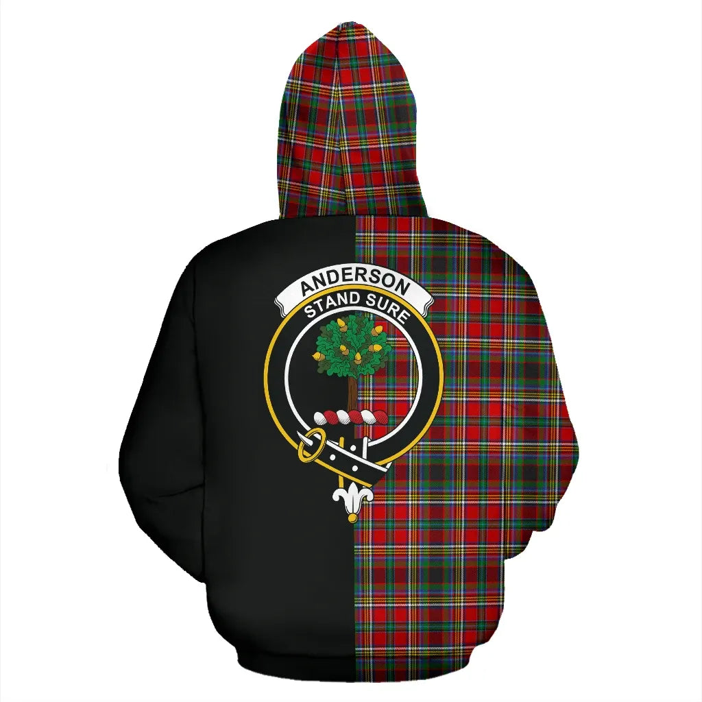 Printivon Anderson Of Arbrake Tartan Hoodie Half Of Me