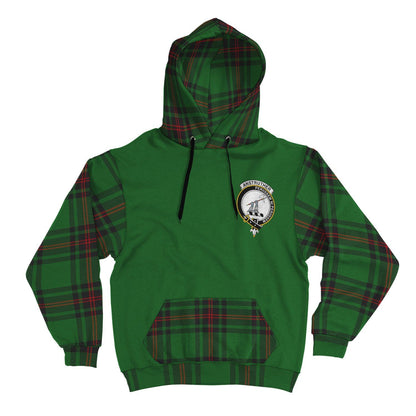 Printivon Anstruther Clans Tartan All Over Hoodie Sleeve Color