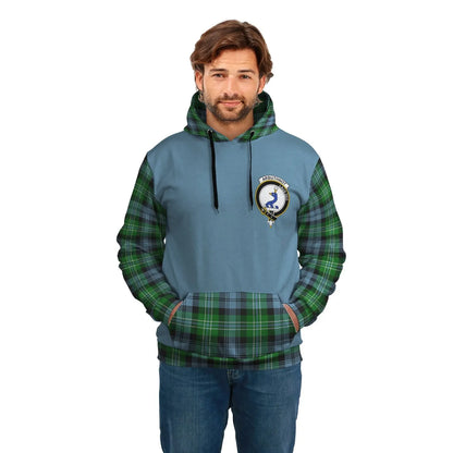 Printivon Arbuthnot Clans Tartan All Over Hoodie Sleeve Color