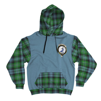 Printivon Arbuthnot Clans Tartan All Over Hoodie Sleeve Color