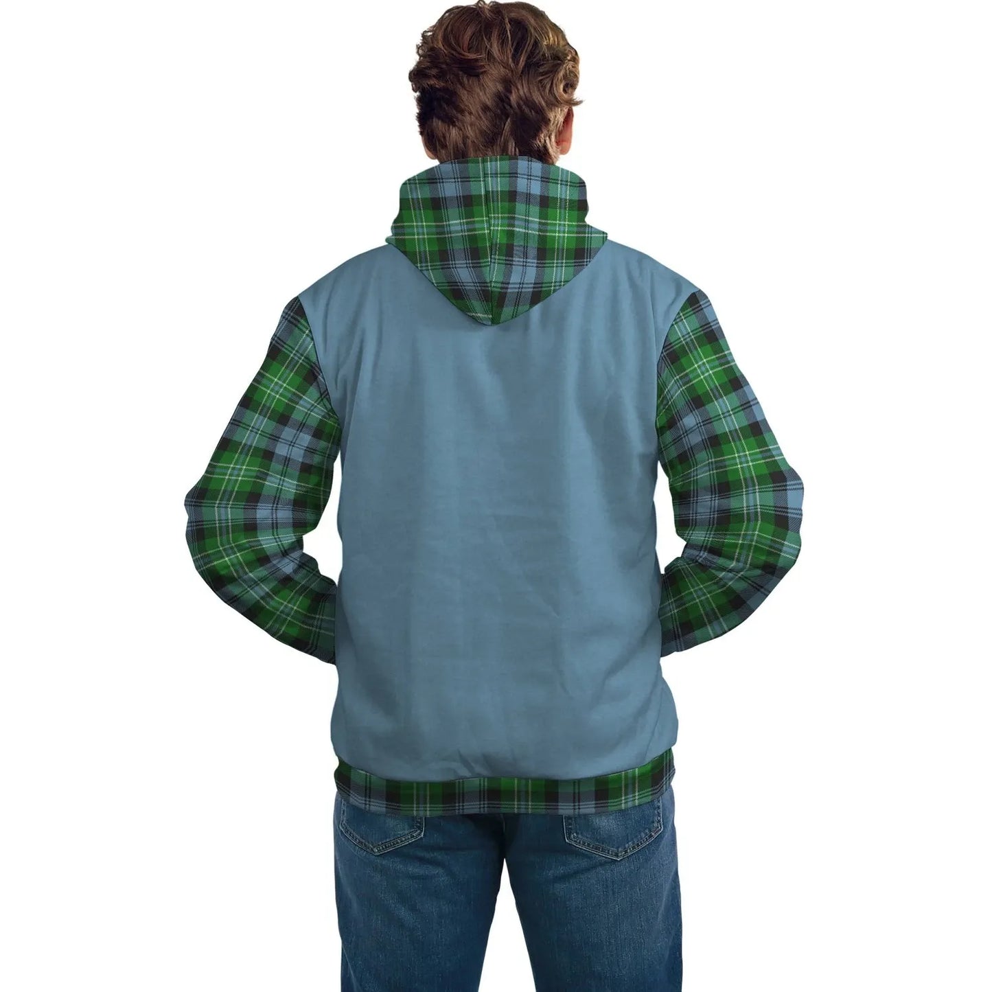 Printivon Arbuthnot Clans Tartan All Over Hoodie Sleeve Color