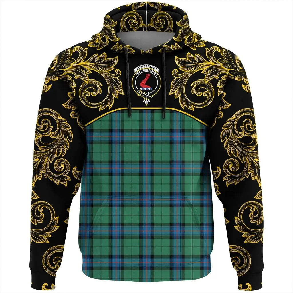 Printivon Armstrong Ancient Tartan Clan Crest Hoodie Empire I