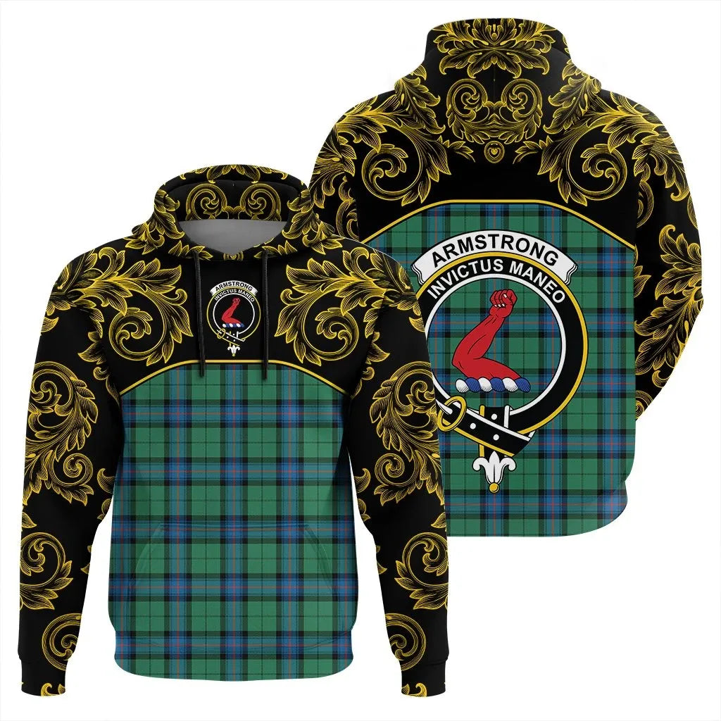 Printivon Armstrong Ancient Tartan Clan Crest Hoodie Empire I