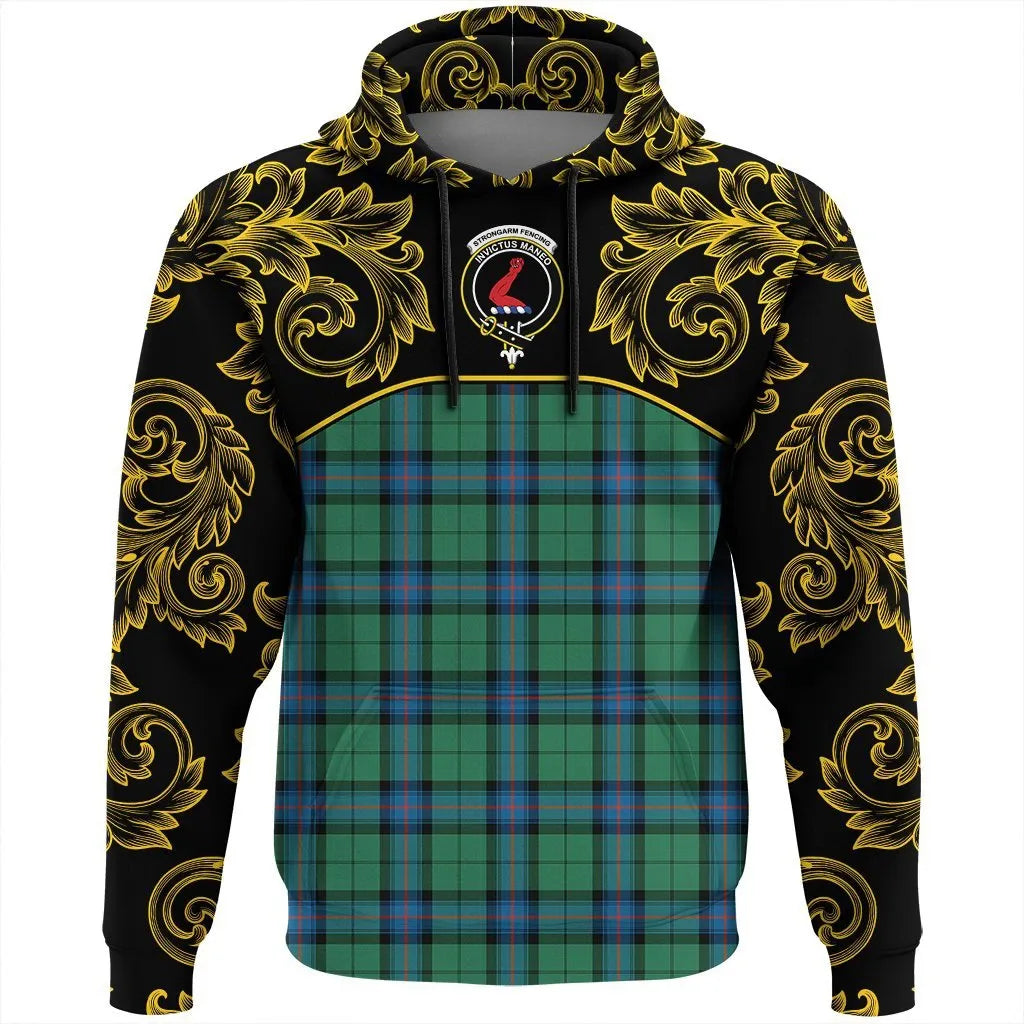 Printivon Armstrong Ancient Tartan Clan Crest Hoodie Empire I Strongarm Fencing