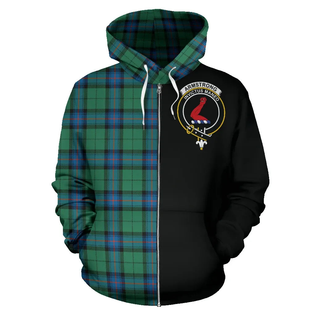 Printivon Armstrong Ancient Tartan Hoodie Half Of Me