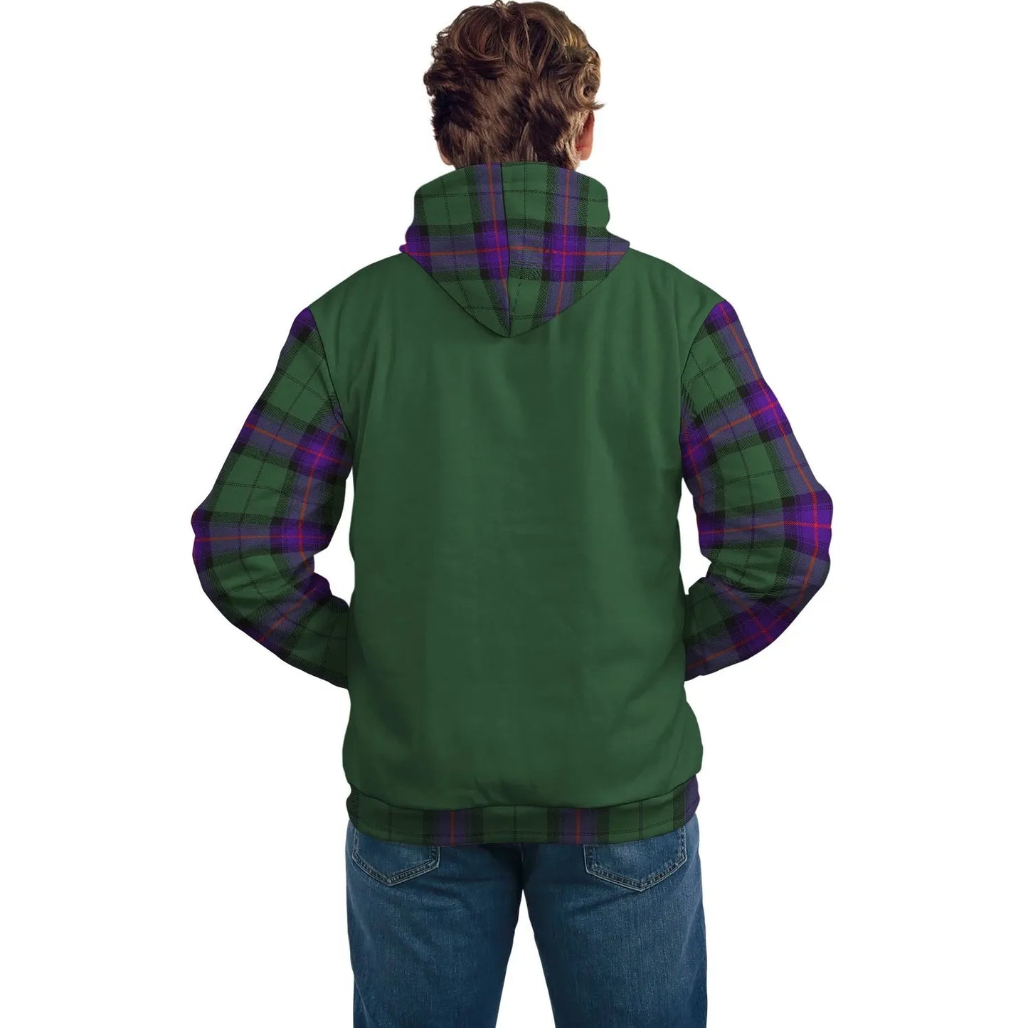 Printivon Armstrong Clans Tartan All Over Hoodie Sleeve Color