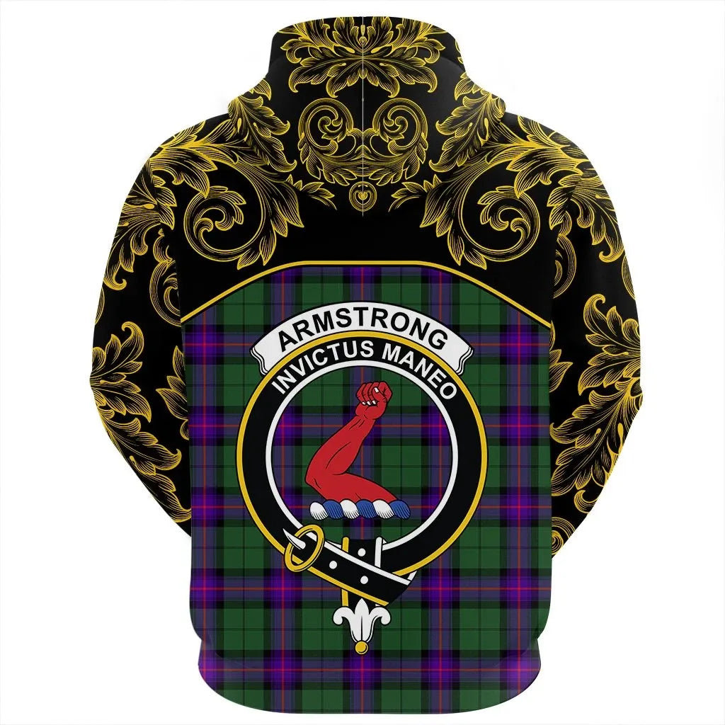 Printivon Armstrong Modern Tartan Clan Crest Hoodie Empire I