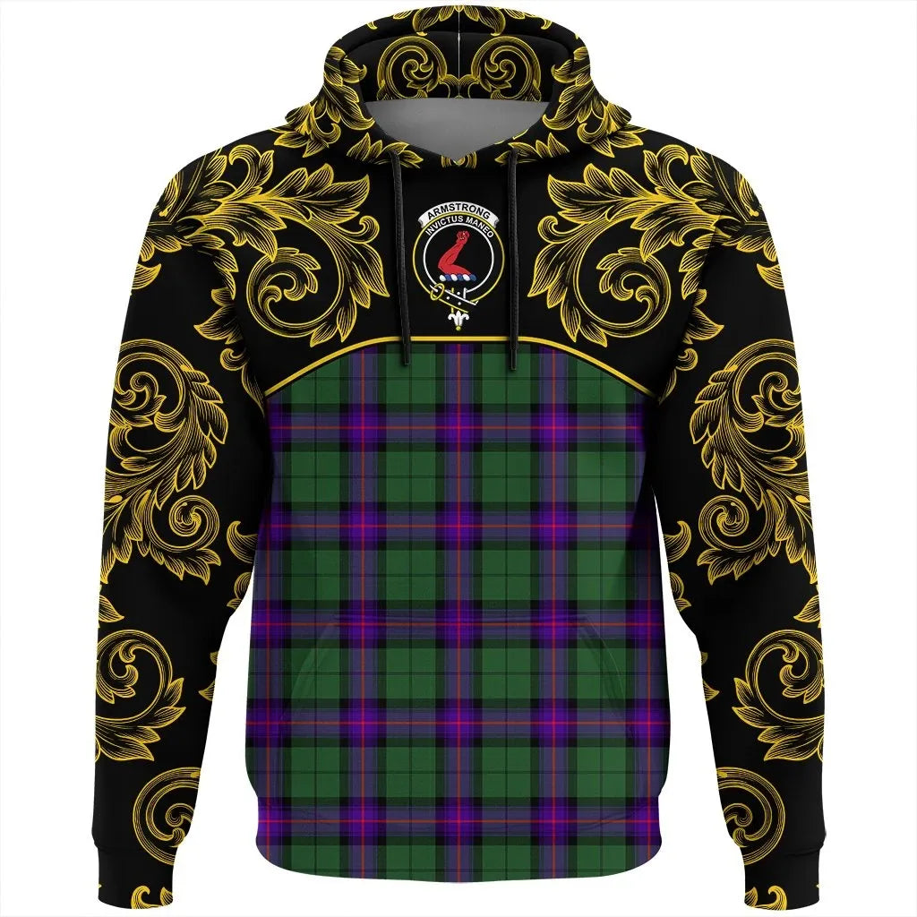 Printivon Armstrong Modern Tartan Clan Crest Hoodie Empire I