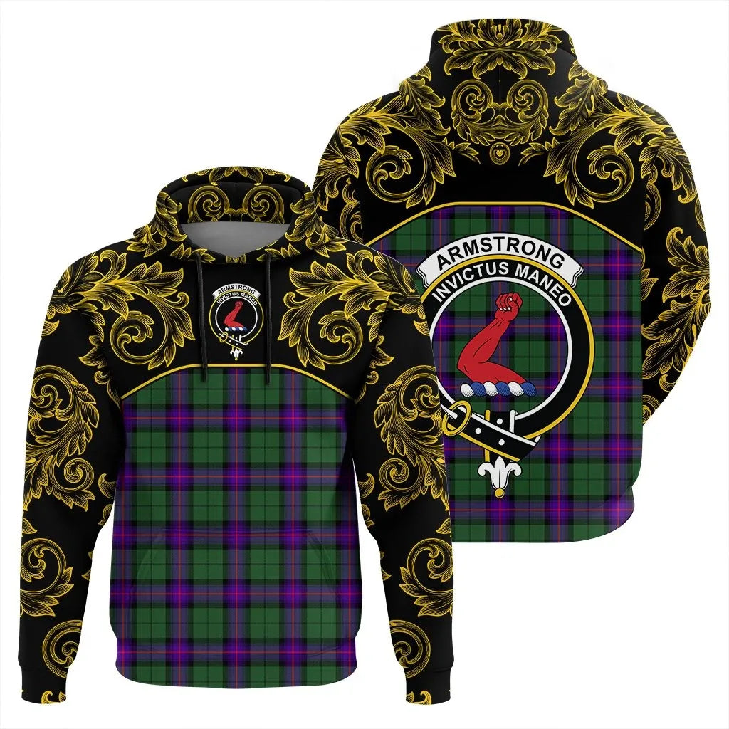 Printivon Armstrong Modern Tartan Clan Crest Hoodie Empire I