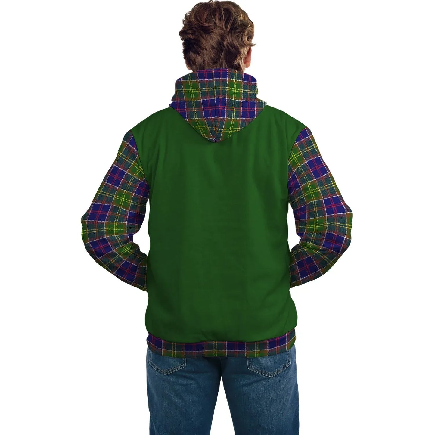 Printivon Arnott Clans Tartan All Over Hoodie Sleeve Color