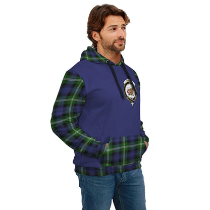 Printivon Baillie Clans Tartan All Over Hoodie Sleeve Color
