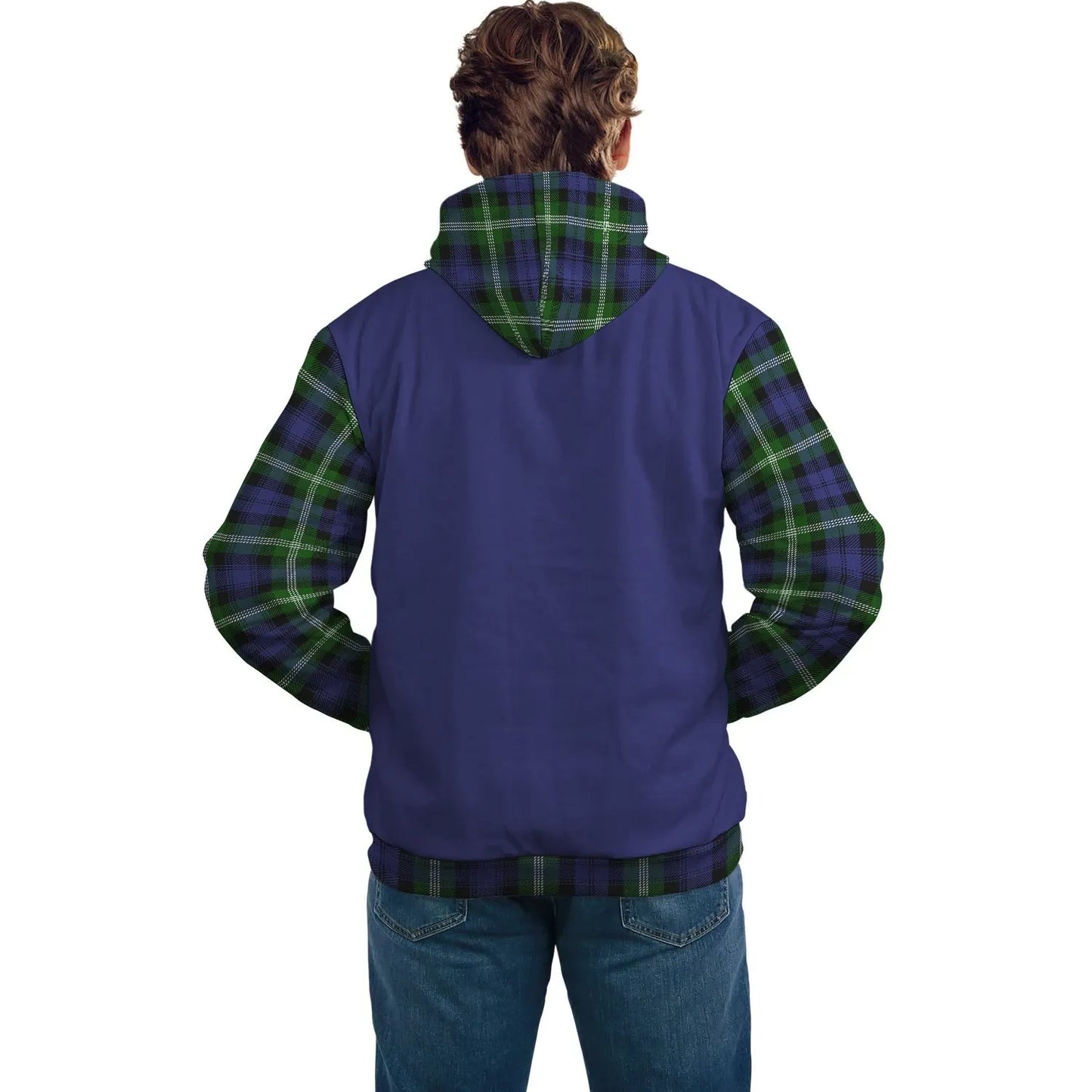 Printivon Baillie Clans Tartan All Over Hoodie Sleeve Color