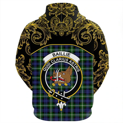 Printivon Baillie Modern Tartan Clan Crest Hoodie Empire I