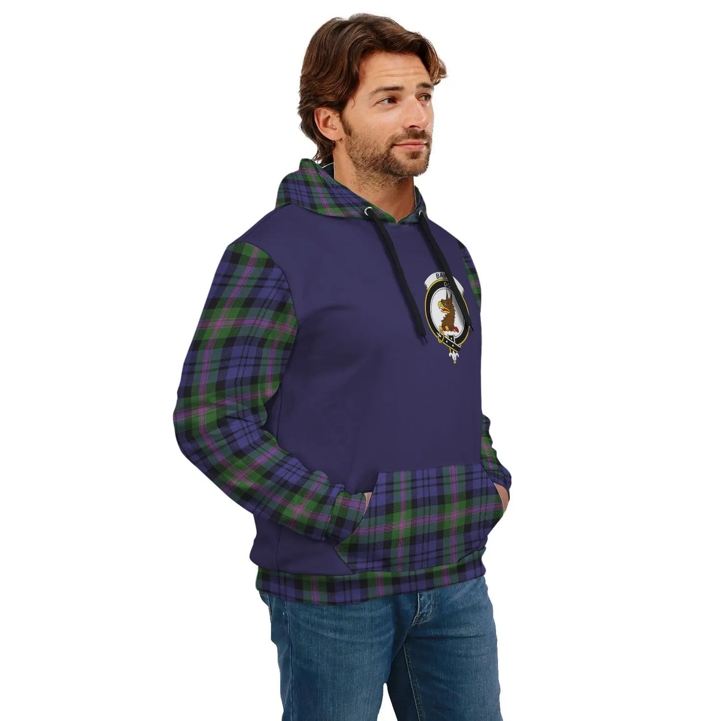 Printivon Baird Clans Tartan All Over Hoodie Sleeve Color