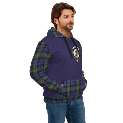 Printivon Baird Clans Tartan All Over Hoodie Sleeve Color