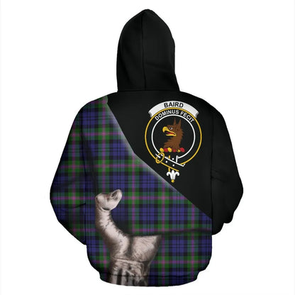 Printivon Baird Modern Tartan Clan Crest Hoodie Patronage