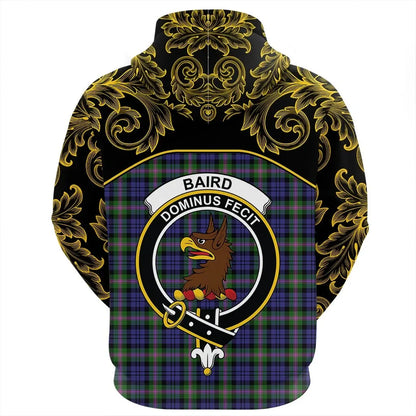 Printivon Baird Modern Tartan Clan Crest Zip Hoodie Empire I