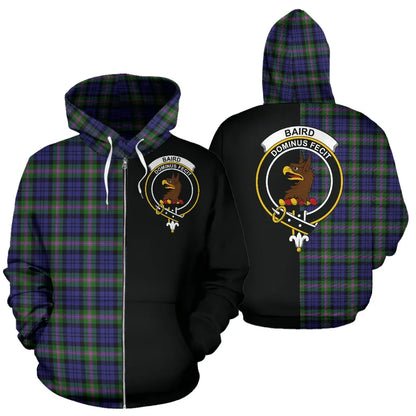 Printivon Baird Modern Tartan Hoodie Half Of Me