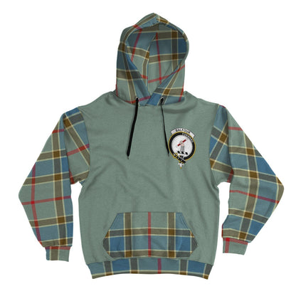 Printivon Balfour Clans Tartan All Over Hoodie Sleeve Color