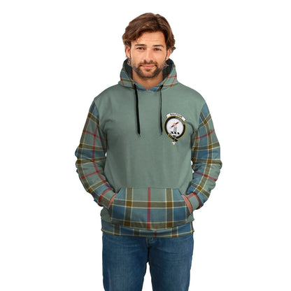 Printivon Balfour Clans Tartan All Over Hoodie Sleeve Color