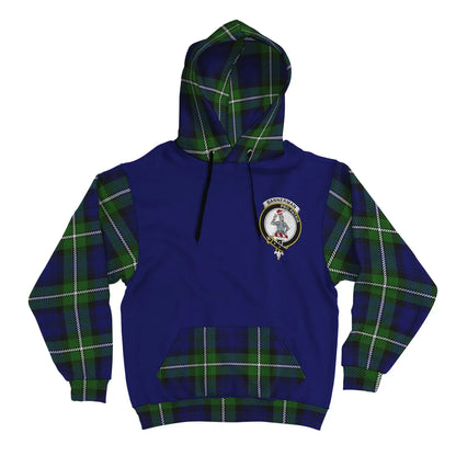 Printivon Bannerman Clans Tartan All Over Hoodie Sleeve Color