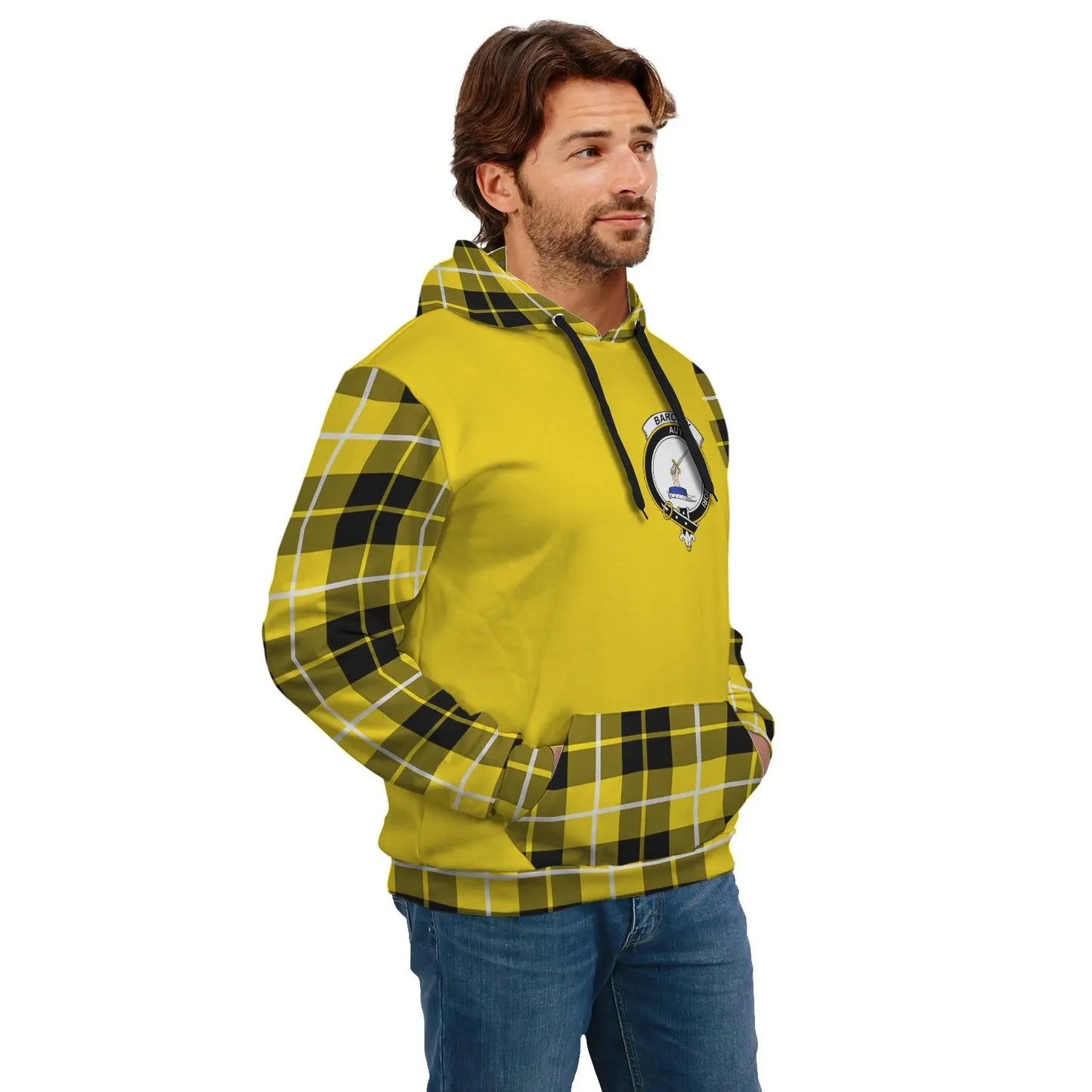 Printivon Barclay Clans Tartan All Over Hoodie Sleeve Color