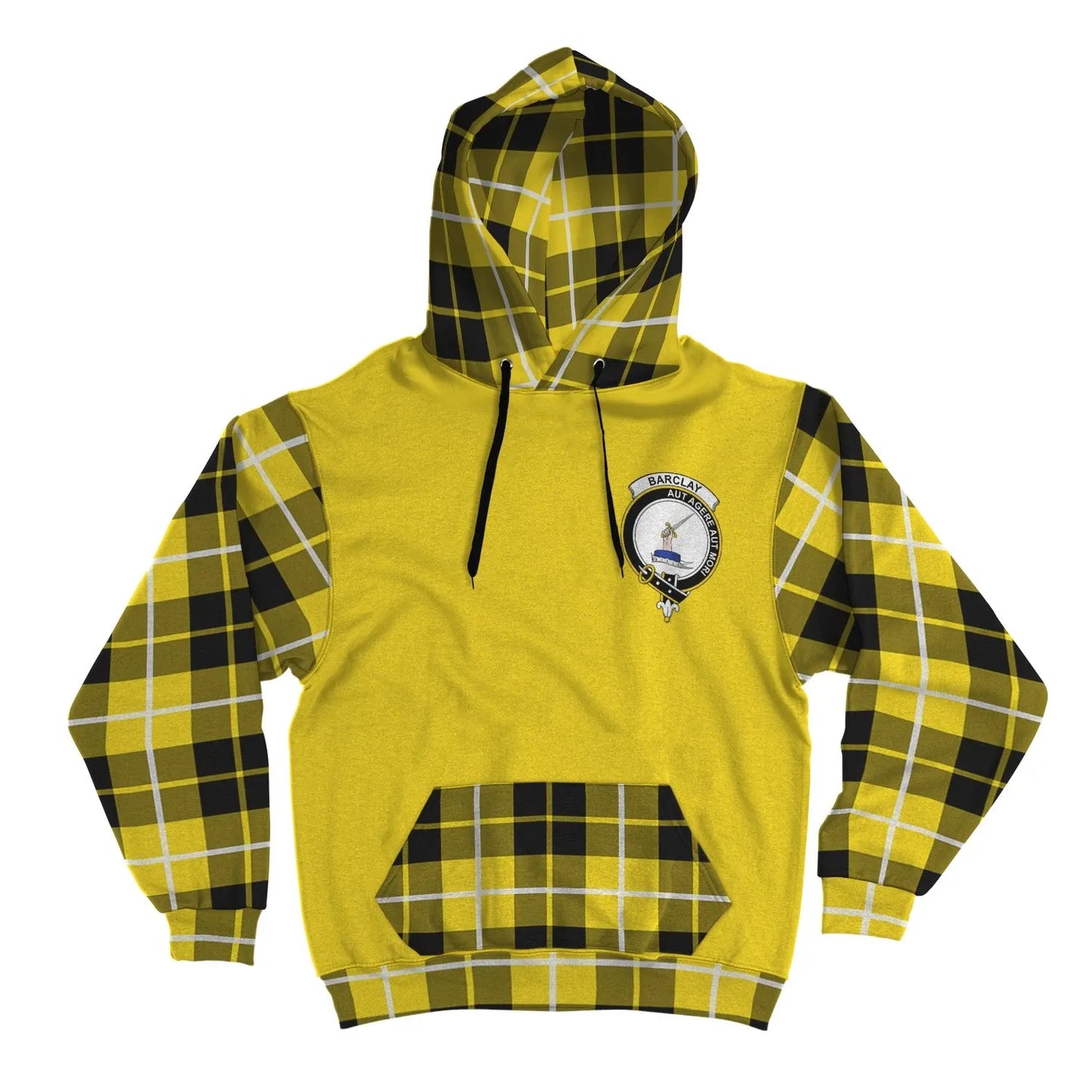 Printivon Barclay Clans Tartan All Over Hoodie Sleeve Color