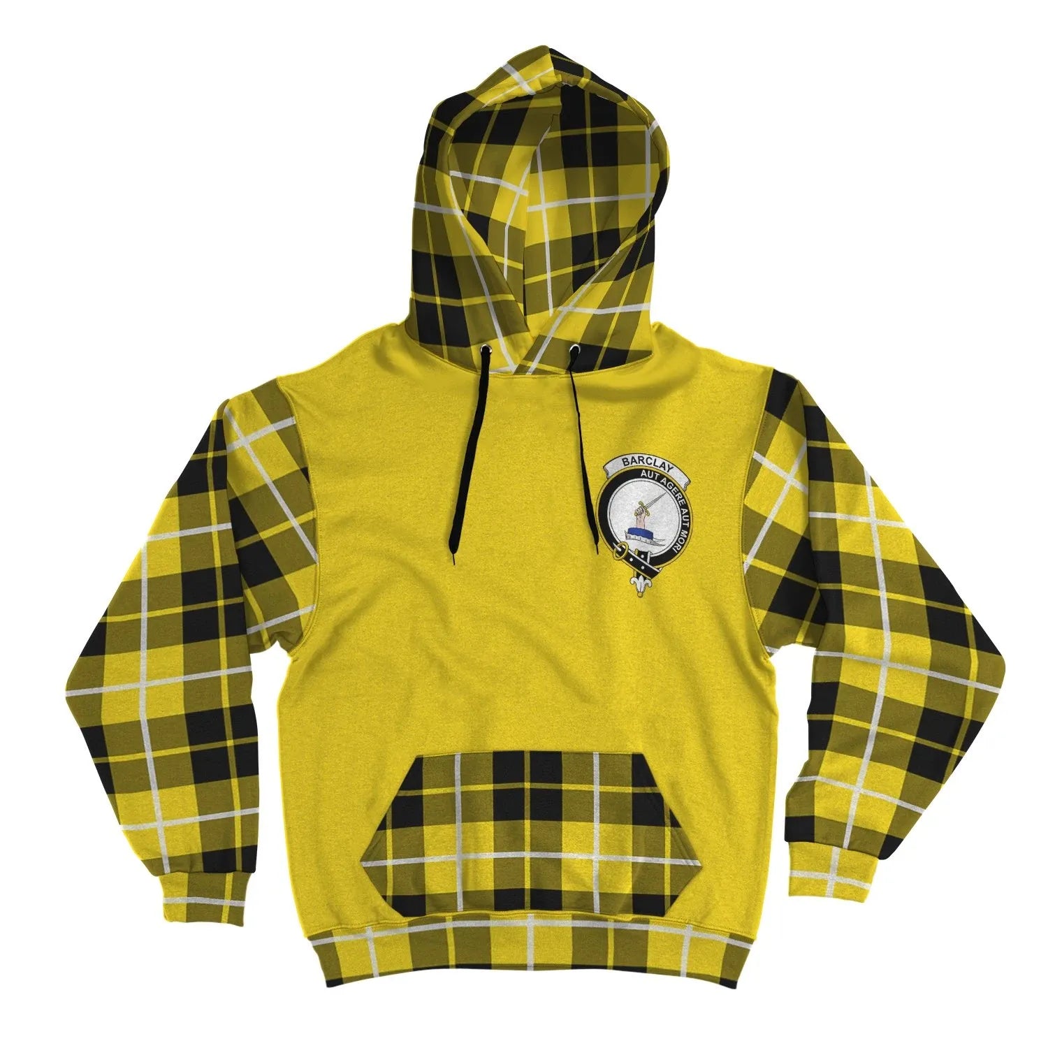 Printivon Barclay Clans Tartan All Over Hoodie Sleeve Color