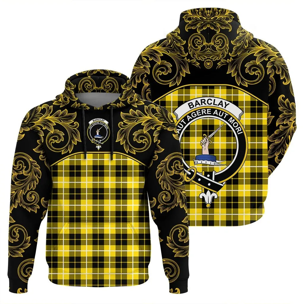 Printivon Barclay Dress Modern Tartan Clan Crest Hoodie Empire I