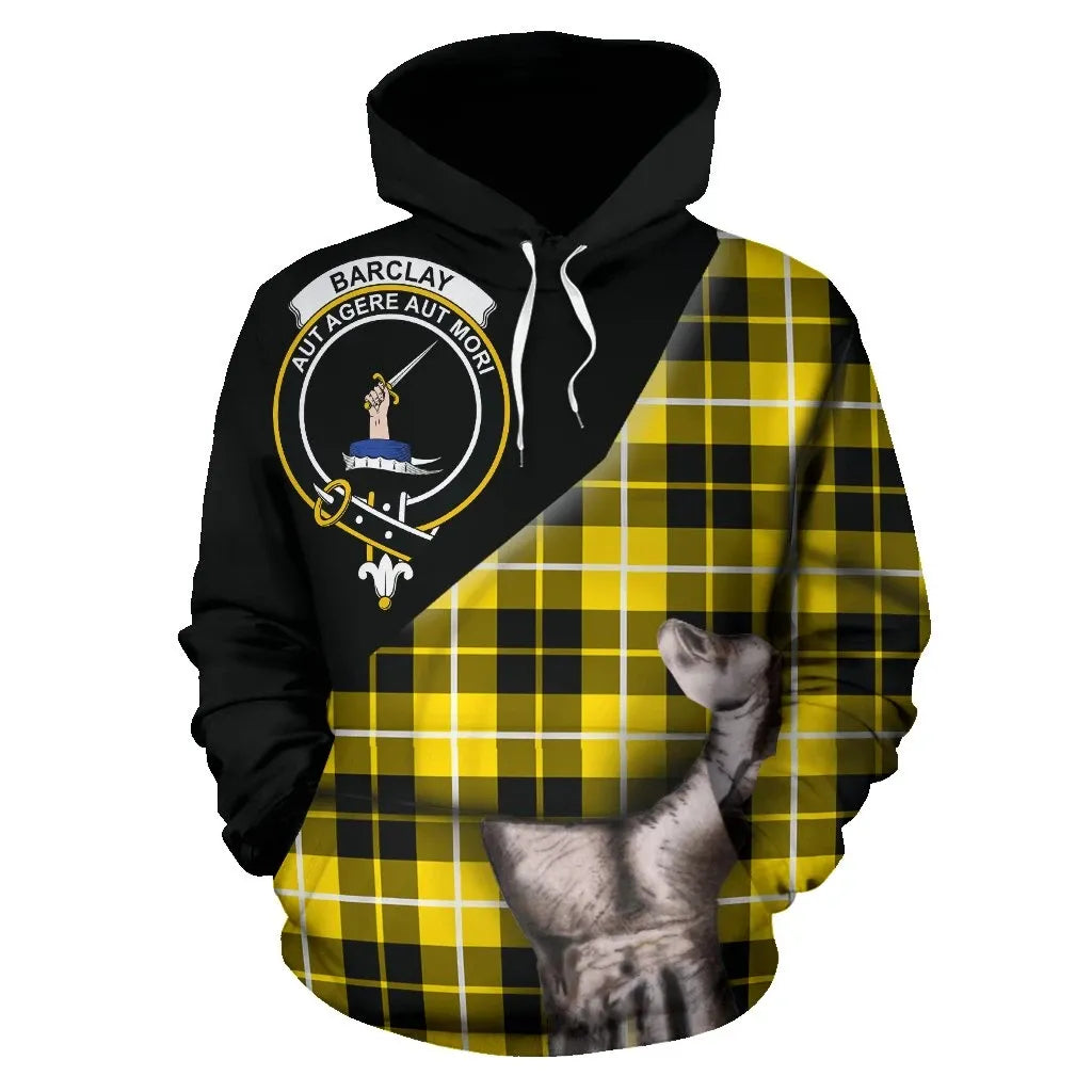 Printivon Barclay Dress Modern Tartan Clan Crest Hoodie Patronage