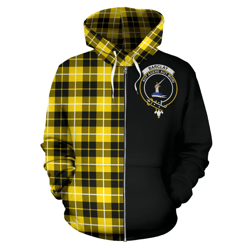 Printivon Barclay Dress Modern Tartan Hoodie Half Of Me