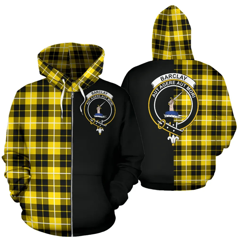Printivon Barclay Dress Modern Tartan Hoodie Half Of Me