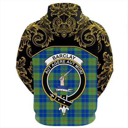 Printivon Barclay Hunting Ancient Tartan Clan Crest Hoodie Empire I
