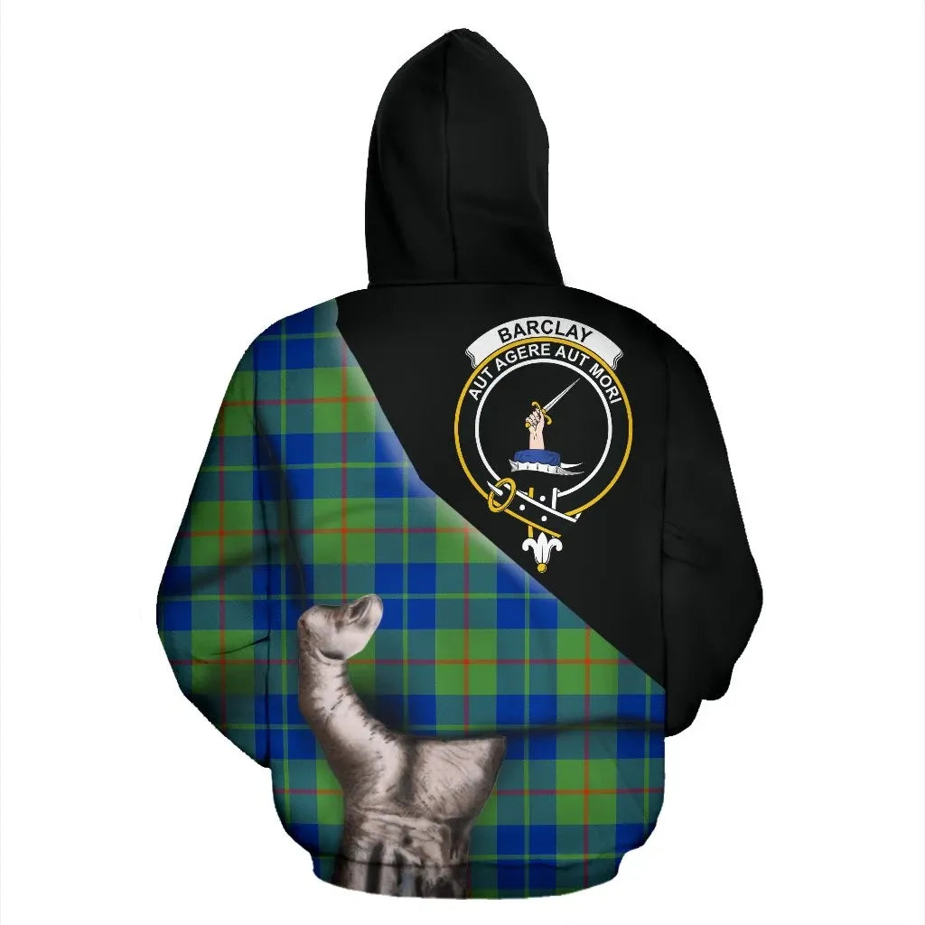 Printivon Barclay Hunting Ancient Tartan Clan Crest Hoodie Patronage