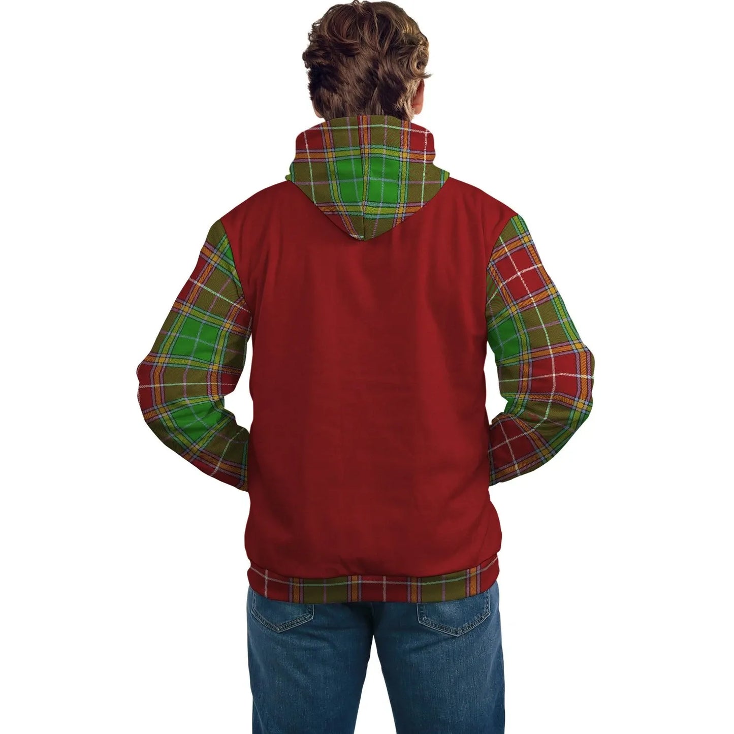 Printivon Baxter Clans Tartan All Over Hoodie Sleeve Color